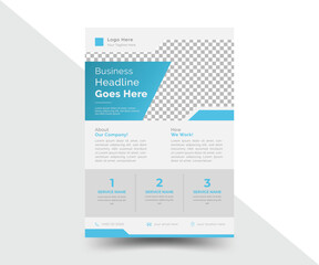 Creative corporate business flyer, business brochure, business poster layout templet in A4