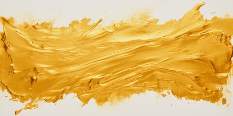 illustration of gold colored paint on white background