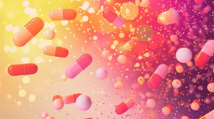 Drug and medicine artwork for anti-drug day background design