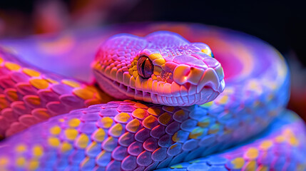 Fototapeta premium close up of a python