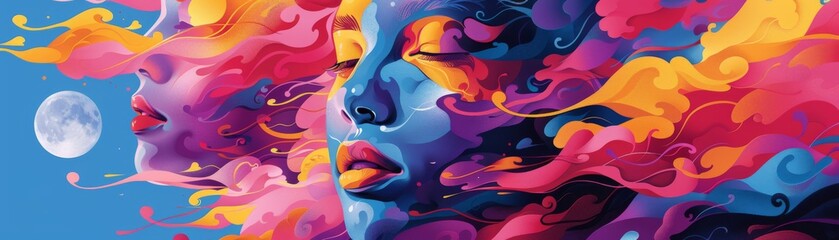 The image is an abstract painting