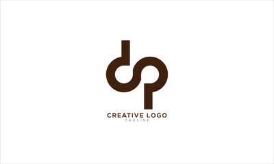 DP PD Abstract initial monogram letter alphabet logo design