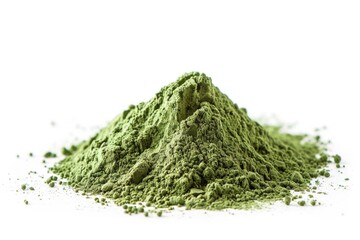 Fresh Green Kratom Powder. Alternative Medicine Concept for Pain Management and Opioid Withdrawal