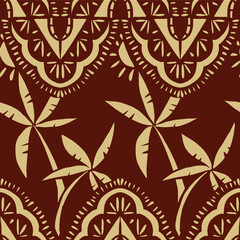 Trendy floral seamless pattern collection. Set of vintage 70s style flower background illustration. Colorful pastel color groovy artwork bundle, y2k nature backgrounds with spring plants