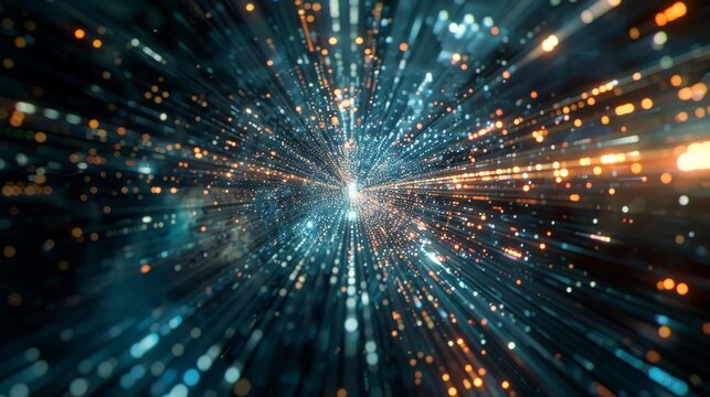 abstract background that represents the limitless possibilities and horizons of IT technology in the future, pushing the boundaries of innovation hyper realistic 