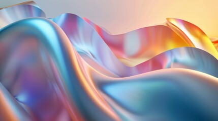 Abstract gradient curve background video, 3d rendering. hyper realistic 