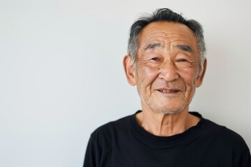 Obraz premium 日本人のおじいさんのポートレート（シニア・高齢者・敬老の日・父の日） 