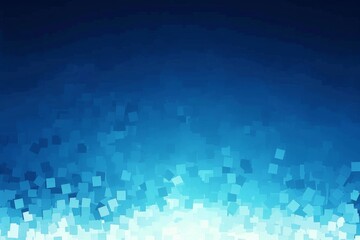 Blue pixel background, blue gradient, pixel art, white space at the top of screen, pixelated background Generative AI