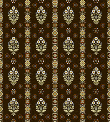 Floral Seamless pattern multi colors and Background.