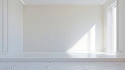 Spacious blank advertising area set against a pure white background, designed to highlight vibrant advertising content and attract viewer attention