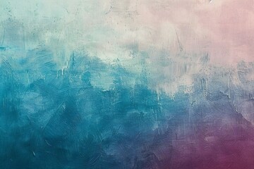 Blue and pink pastel abstract background,  Texture of oil paint on canvas