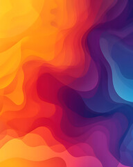 A vibrant swirl of colors in shades of brown, orange, purple, pink, violet, and magenta creates a colorful background reminiscent of a rainbow in a painting or art piece