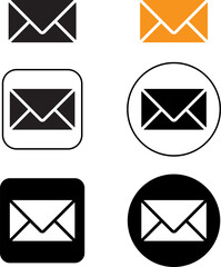 set of mail icons png