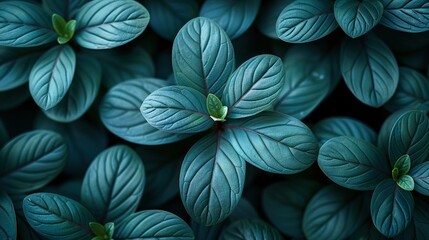 Fototapeta premium A photo featuring a cluster of green foliage with some greenery scattered throughout