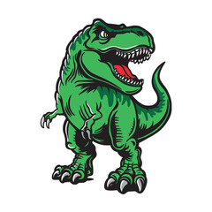 Angry roaring T-Rex. vector illustration on white background © дима селиванов