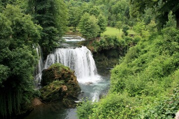 waterfalls in Rastoke, Slunj, Croatia