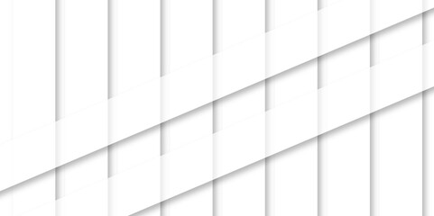 Fototapeta premium Abstract design with white transparent material in triangle and square shapes on white background. Modern and creative design with white boxes and white rectangle business card. paper texture.