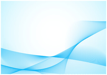 デジタルテクノロジーのウェーブ背景5水色