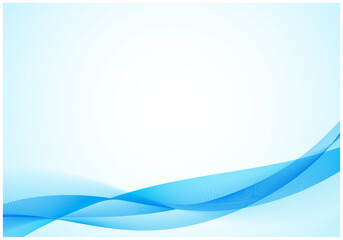 デジタルテクノロジーのウェーブ背景4水色