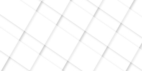 Abstract design with white transparent material in triangle and square shapes on white background. Modern and creative design with white boxes and white rectangle business card. paper texture.