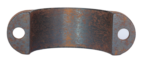 Rusted ring used to hold an optic on a gun