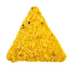 tortilla nachos chips, isolated on a transparent background, grunge textured graphic element