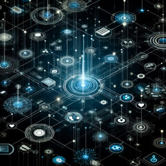 Fototapeta premium Internet technology. Global network connection concept. network connection background