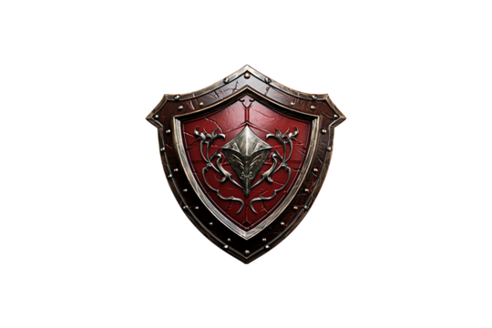 Roman Shield isolated on transparent background.