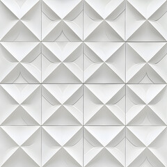 Obraz premium White square geometric ceramic tile wall background