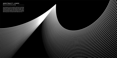 Modern blend line curve abstract wave background