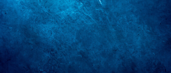 Navy Blue Grunge Banner on Abstract Background Texture