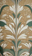 Luxurious Fusion: Modern Interior with Art Nouveau Influence, background for cellphone, mobile phone, ios, android, instagram stories