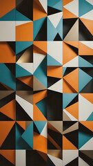 Dynamic Depth: Modern Interior Design with 3D Effect, background for cellphone, mobile phone, ios, android, instagram stories