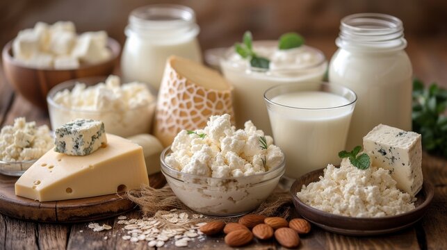 Calcium Incorporate dairy products like milk, yogurt, and cheese, as well as fortified plant-based alternatives AI generated