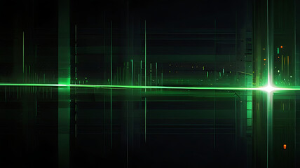 Abstract green digital art representing digital technology