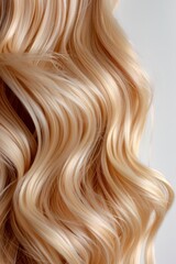 Fototapeta premium Close Up of Blonde Wavy Hair