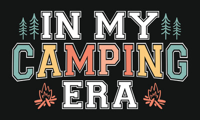 Camping Outdoor Vector T-shirt Design