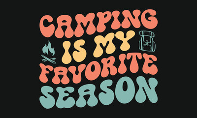 Camping Outdoor Vector T-shirt Design