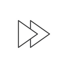 Next Button Icon Suite. Fast Forward Arrow Vector Design. Media Skip Symbol.