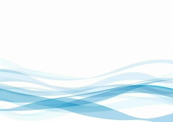 Fototapeta premium Light blue and white background water wave elements Generative AI