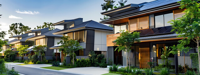 Fototapeta premium Renewable Residential Architecture: Sustainable and Stylish