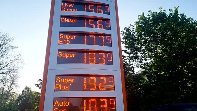 Tankstellen Preistafel 