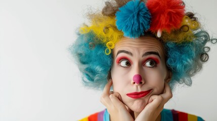portrait of a clown