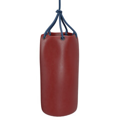 red boxing bag, punching bag icon