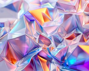 Obraz premium Serenity in Symmetry: Pastel Toned Geometric Tranquility