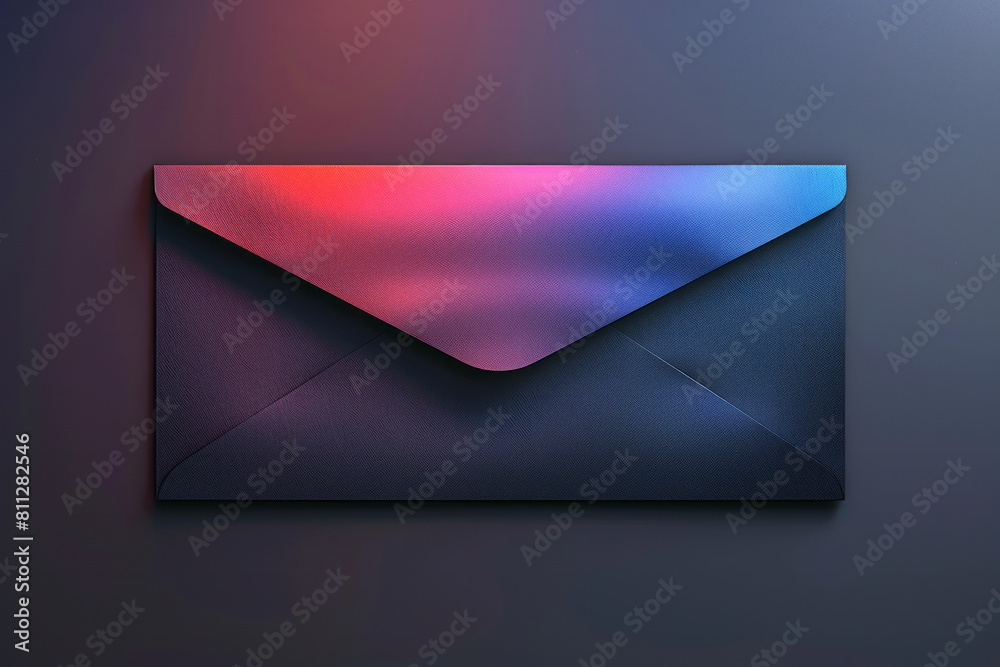 Poster email template for a technology firm, with a gray gradient header that enhances readability,