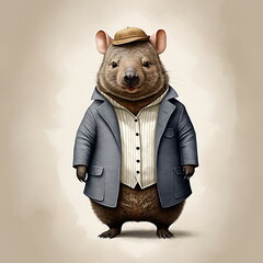 Wombat - Animals in clothes
