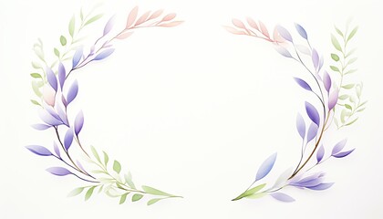 Visualize a photorealistic depiction of a lavender wreath in a wide-angle view, each fragrant sprig seemingly leaping off the canvas with vivid detail, inviting viewers to smell its sweet essence