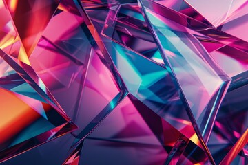 Obraz premium Vibrant Close-Up of Colorful Wallpaper