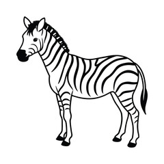 Zebra coloring pages. Zebra Animal outline. Animal line art